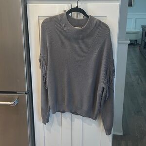 Nation La sweater with fringe